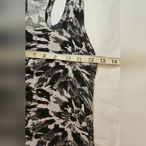 Monteau Los Angeles Womens Black & Gray Racerback Tank Maxi Dress Size Medium - Picture 7 of 12